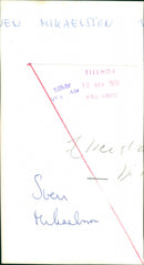 Sven Mikaelsson - Vintage Photograph