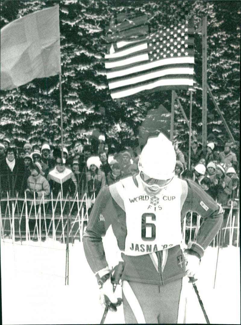 Ingemar Stenmark Alpine World Cup in Jasná - Vintage Photograph