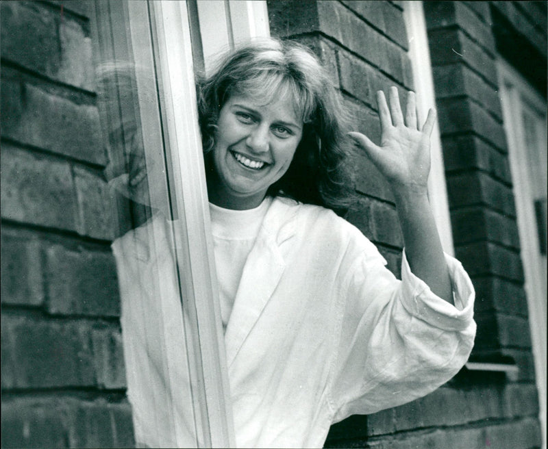 Ulrika Plogner, basketball Arvika Värmland. Former Ume Basket - Vintage Photograph