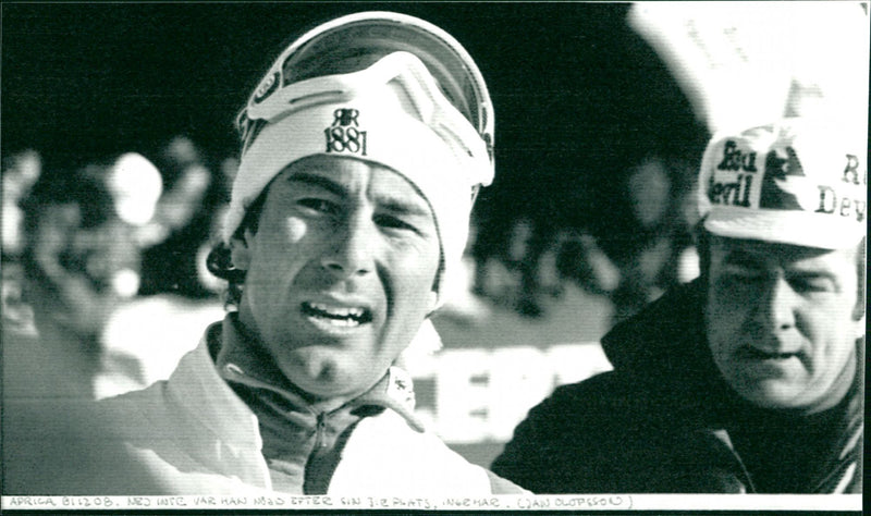 Ingemar Stenmark was not satisfied with his 3rd place in Aprica - Vintage Photograph