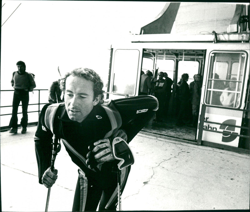 Ingemar Stenmark at training camp in Schnalstal - Vintage Photograph