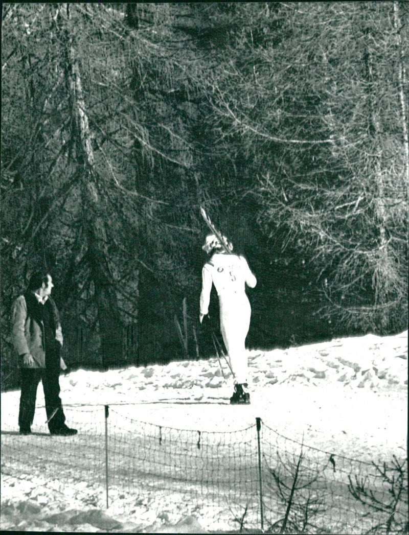 Ingemar Stenmark in Cortina - Vintage Photograph
