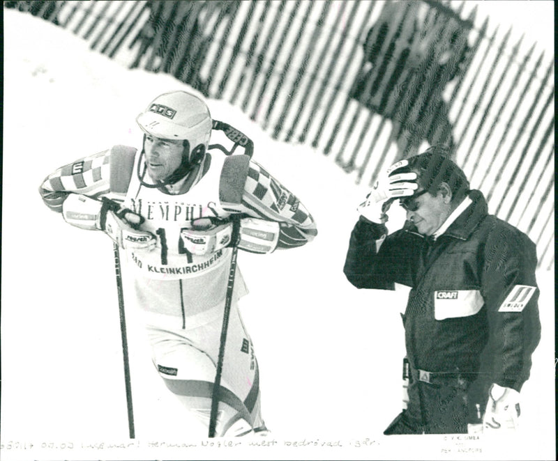 Ingemar Stenmark and Hermann Nogler - Vintage Photograph