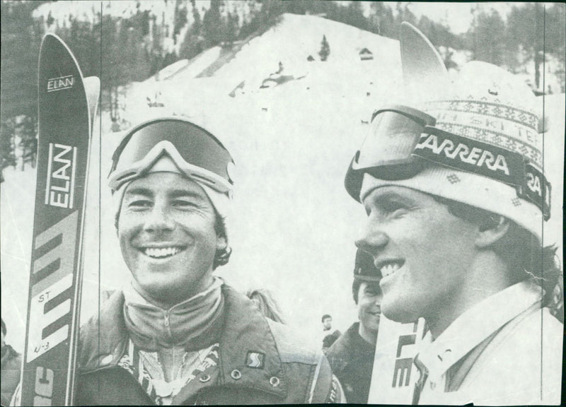 Ingemar Stenmark and Andreas Wenzel - Vintage Photograph