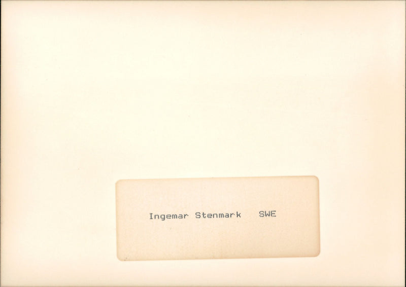 Ingemar Stenmark - Vintage Photograph