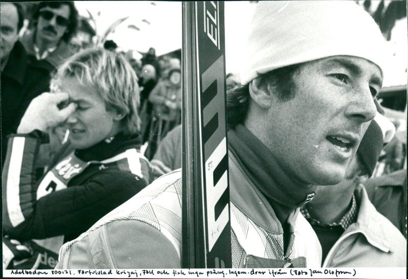 Bojan Križaj and Ingemar Stenmark in Adelboden - Vintage Photograph