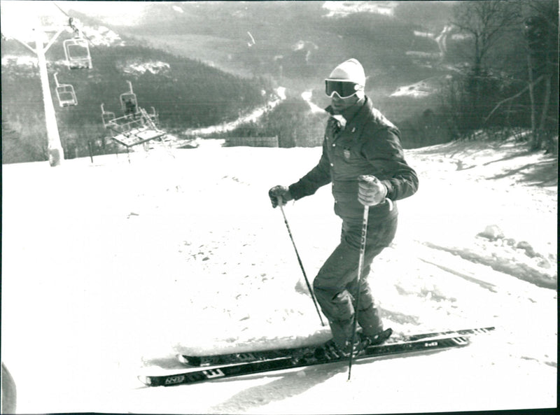 OS Lake Placid. Ingemar Stenmark - Vintage Photograph