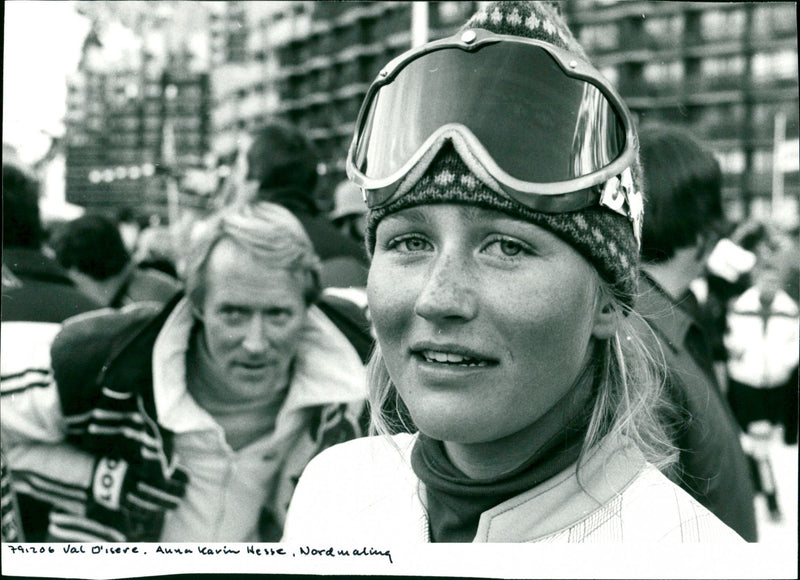 Anna-Karin Hesse in Val-d'Isère - Vintage Photograph