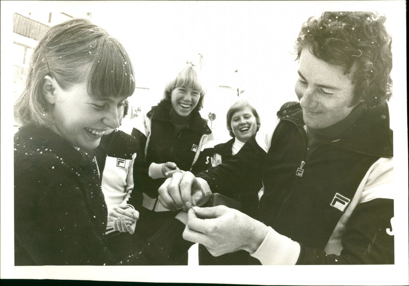 Karin Sundberg and Ingemar Stenmark - Vintage Photograph