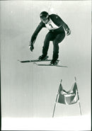 Rune Säfvenberg, bronze in downhill - Vintage Photograph