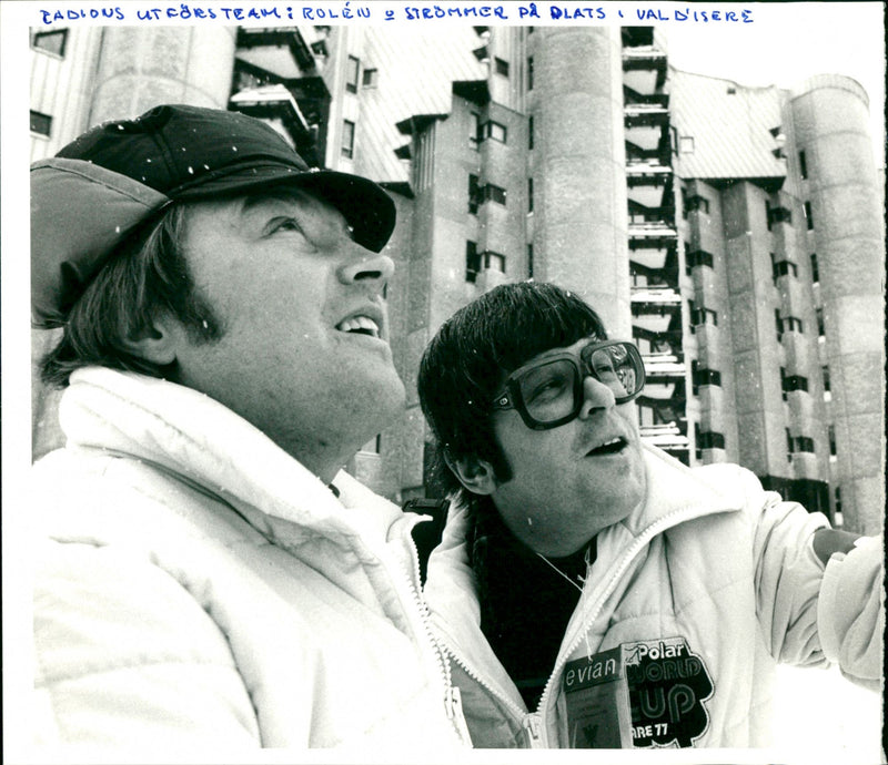 Rolén och Strömmer på plats i Val-d'Isère - Vintage Photograph