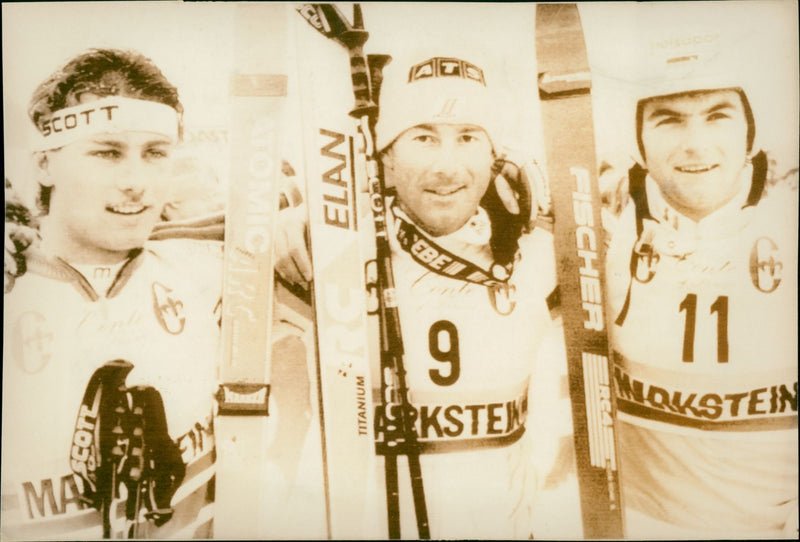 Günther Mader, Ingemar Stenmark and Armin Bittner - Vintage Photograph