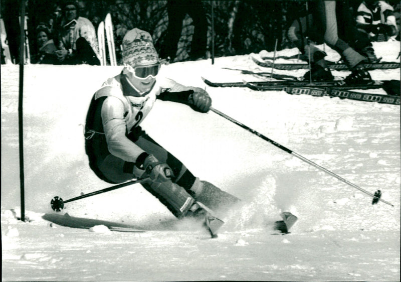 Stig Strand slalom - Vintage Photograph