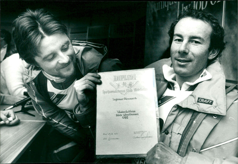 Ingemar Stenmark och Stig Strand - Vintage Photograph