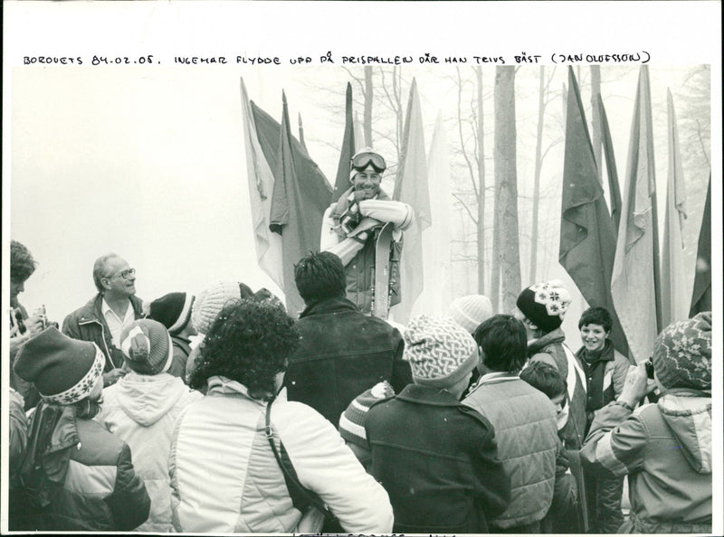 Ingemar Stenmark in Borovets - Vintage Photograph