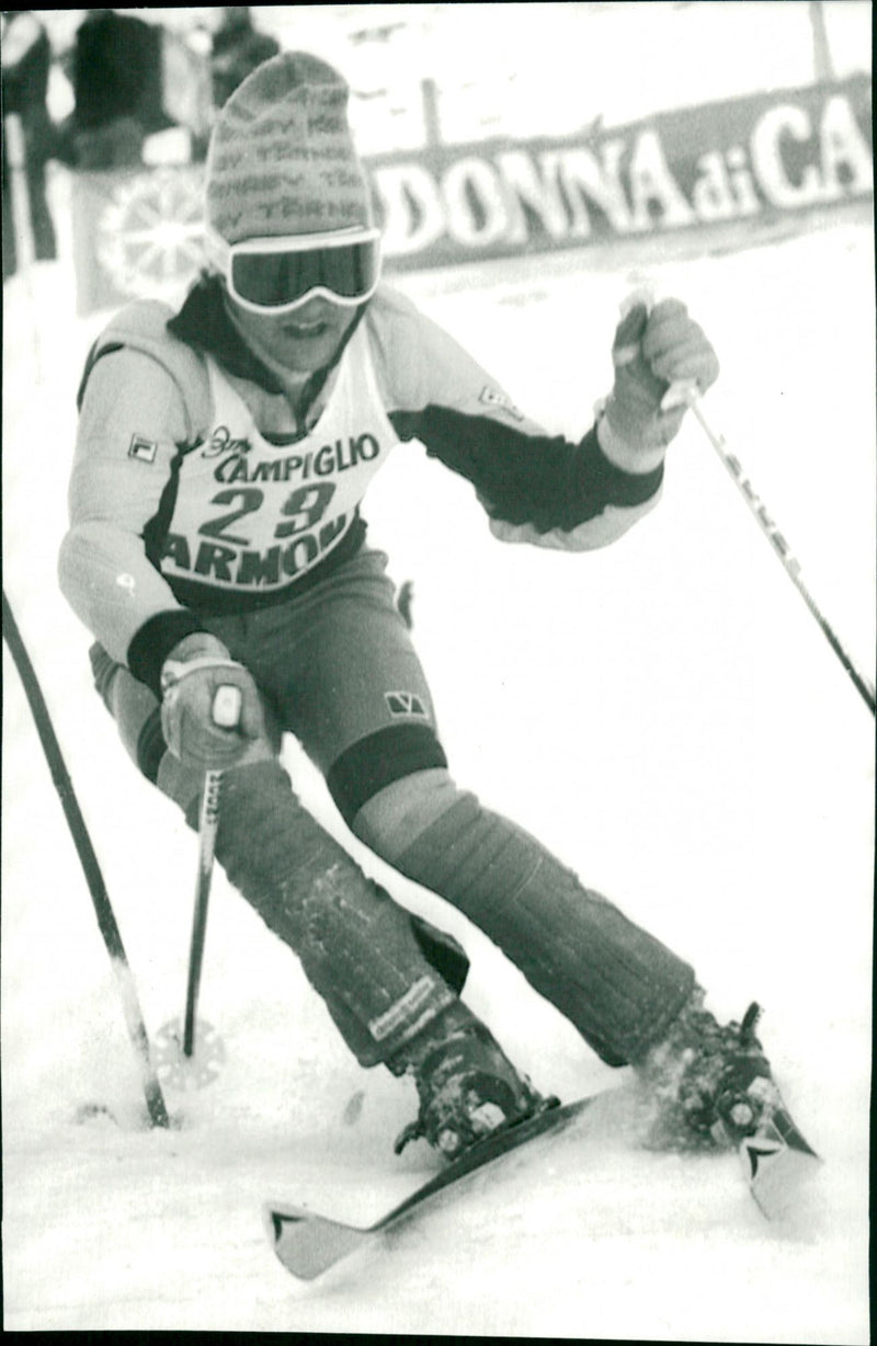 Stig Strand, slalom - Vintage Photograph