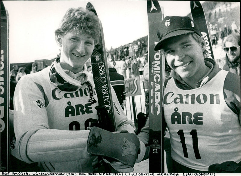 Lars-Göran Halvarsson and Marc Girardelli - Vintage Photograph