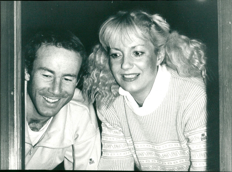 Ingemar Stenmark and Ann Uvhagen - Vintage Photograph