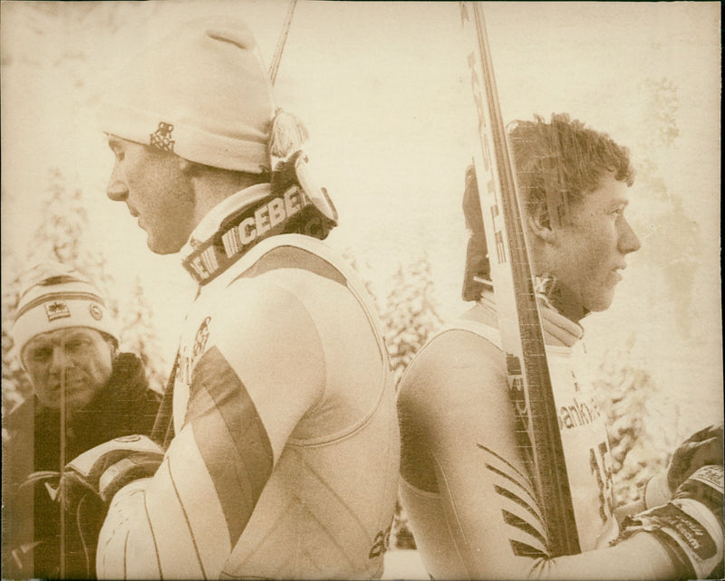 Ingemar Stenmark's 75th victory. Here in the nobility - Vintage Photograph