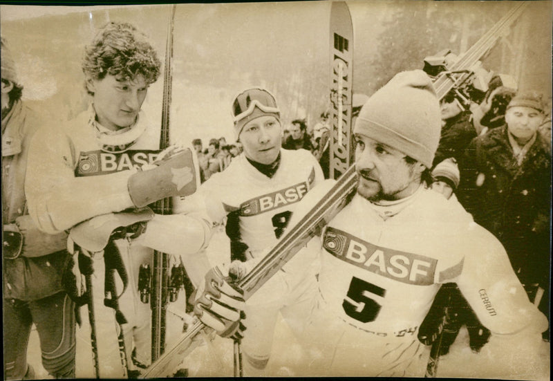 LG Halvarsson, Bengt Fjällberg and Stig Strand in Borovets - Vintage Photograph