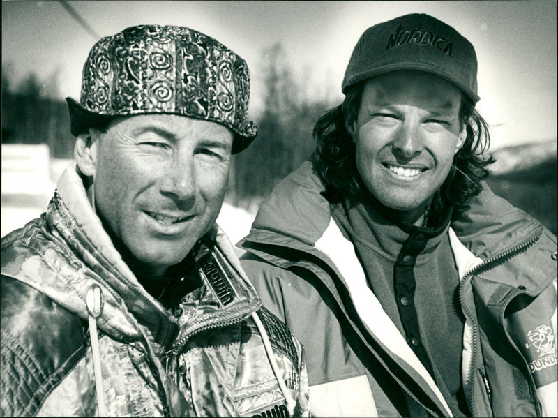 Ingemar Stenmark and Thomas Fogdö - Vintage Photograph