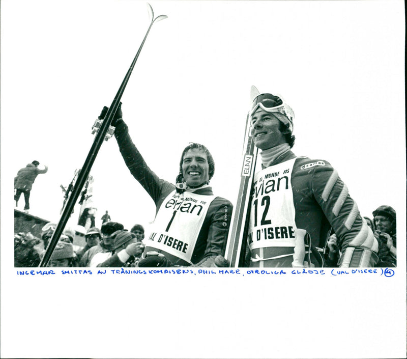 Phil Mahre och Ingemar Stenmark - Vintage Photograph