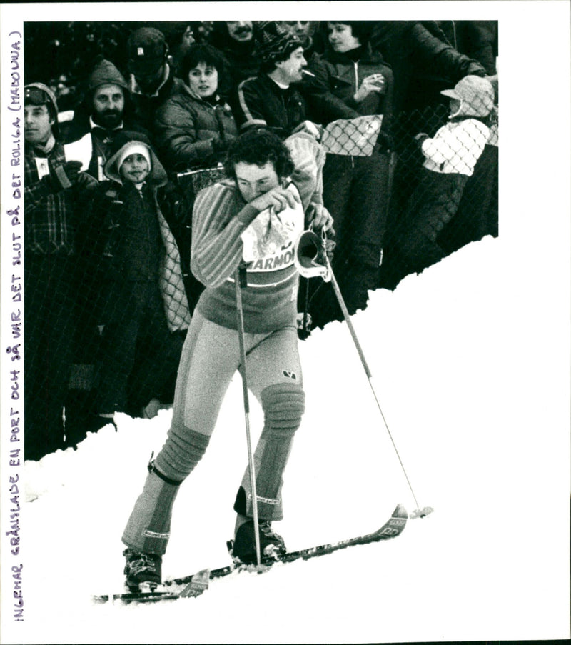 Ingemar Stenmark in Madonna di Campiglio - Vintage Photograph