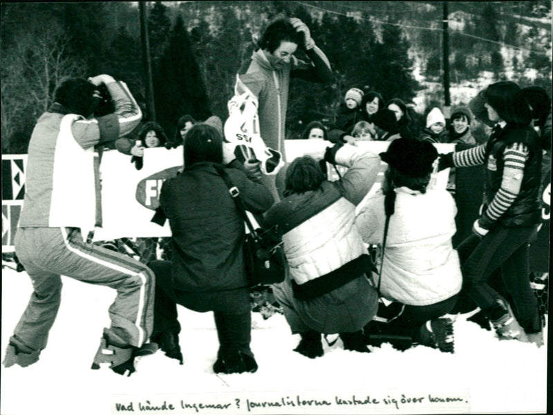 Ingemar Stenmark is photographed - Vintage Photograph