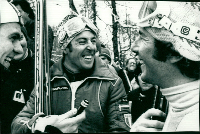 Gustavo Thöni och Ingemar Stenmark - Vintage Photograph