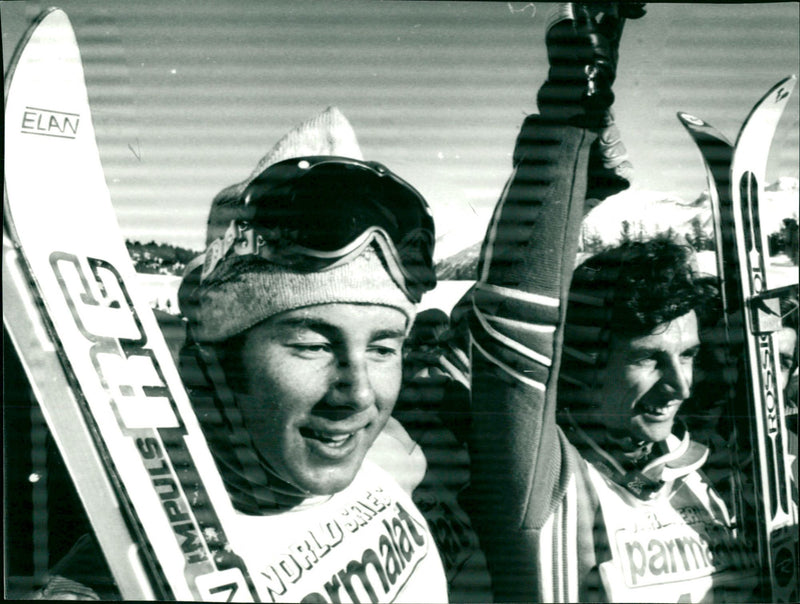 Ingemar Stenmark and Walter Tresch - Vintage Photograph