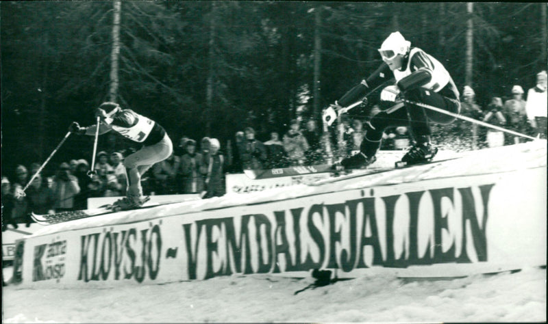 Mahre wins over Ingemar Stenmark - Vintage Photograph