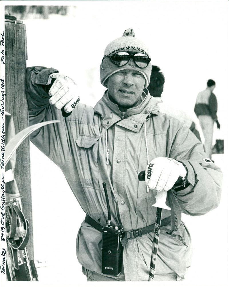 Stig Ove Gustavsson in Tärnaby Skidhem's competition track - Vintage Photograph