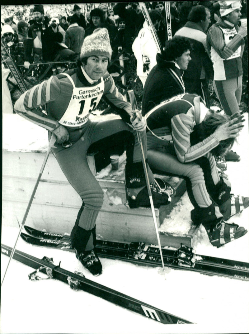 Ingemar Stenmark in Garmisch-Partenkirchen - Vintage Photograph