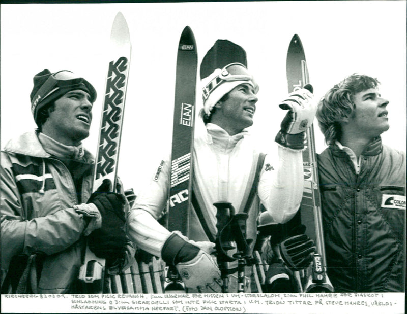 Phil Mahre, Ingemar Stenmark and Girardelli - Vintage Photograph