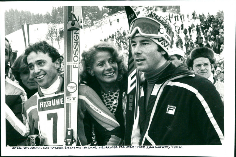 Ingemar Stenmark and Neureuter - Vintage Photograph