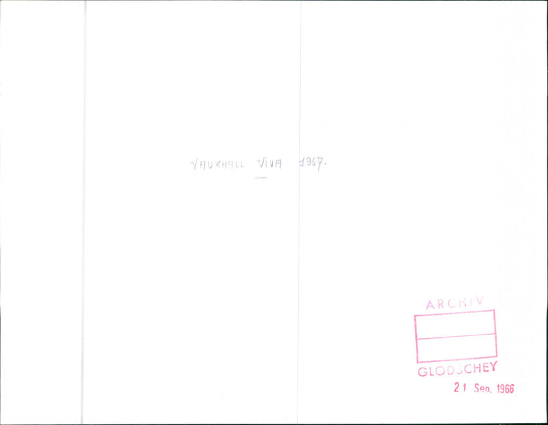 1967 Vauxhall Viva - Vintage Photograph