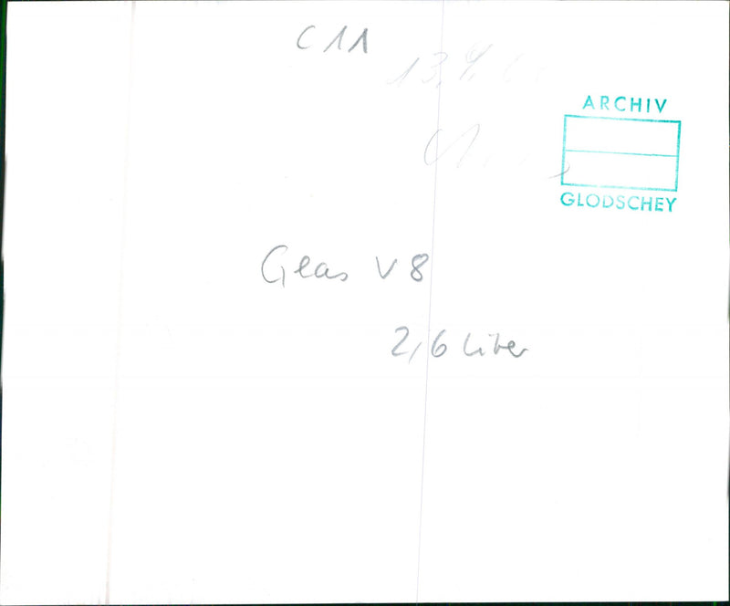 Glas V8 2.6 liter - Vintage Photograph