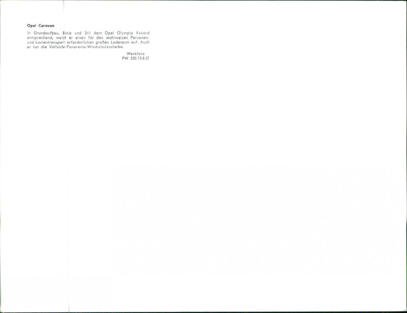 Opel Caravan - Vintage Photograph