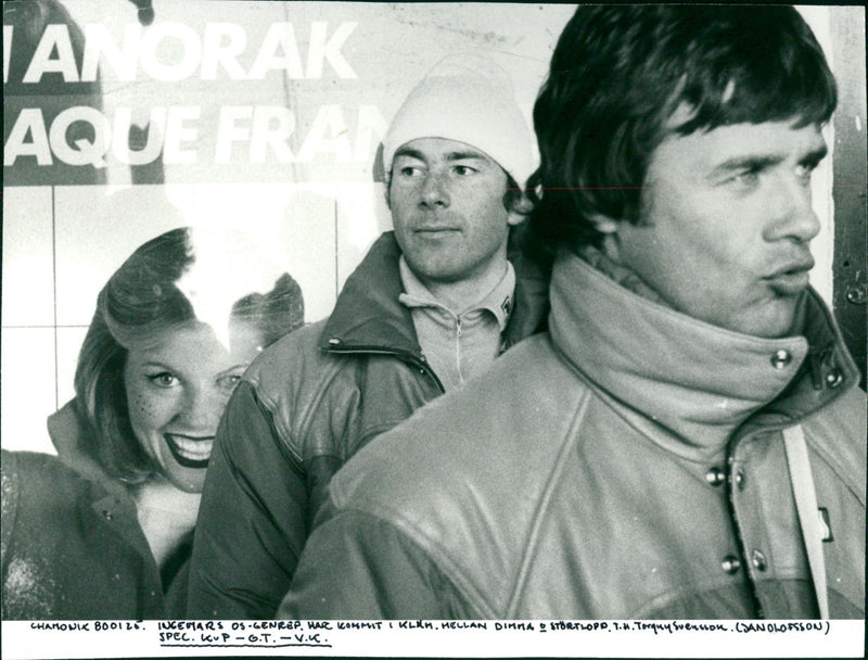 Ingemar Stenmark och Torgny Svensson i Chamonix - Vintage Photograph