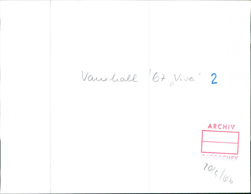 1967 Vauxhall Viva - Vintage Photograph