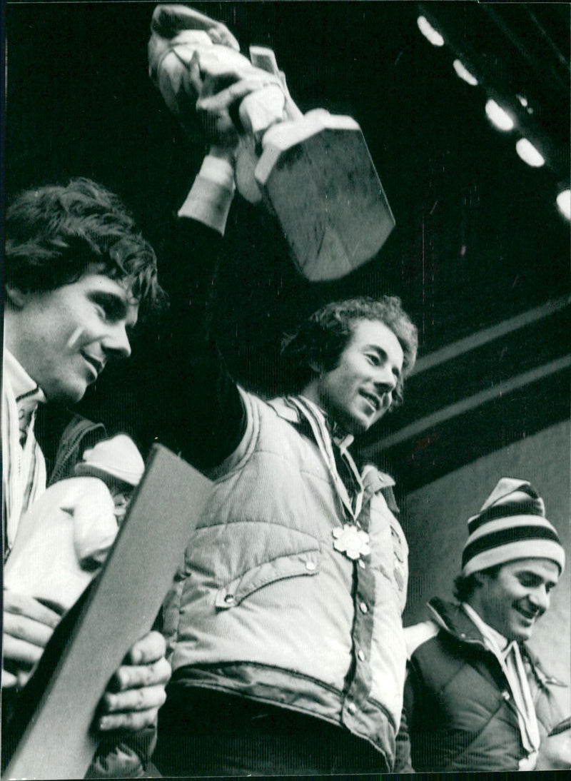 Ingemar Stenmark winner in the World Cup Grand Slalom - Vintage Photograph