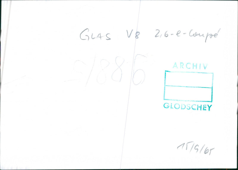 Glas V8 2.6 e-coupe - Vintage Photograph