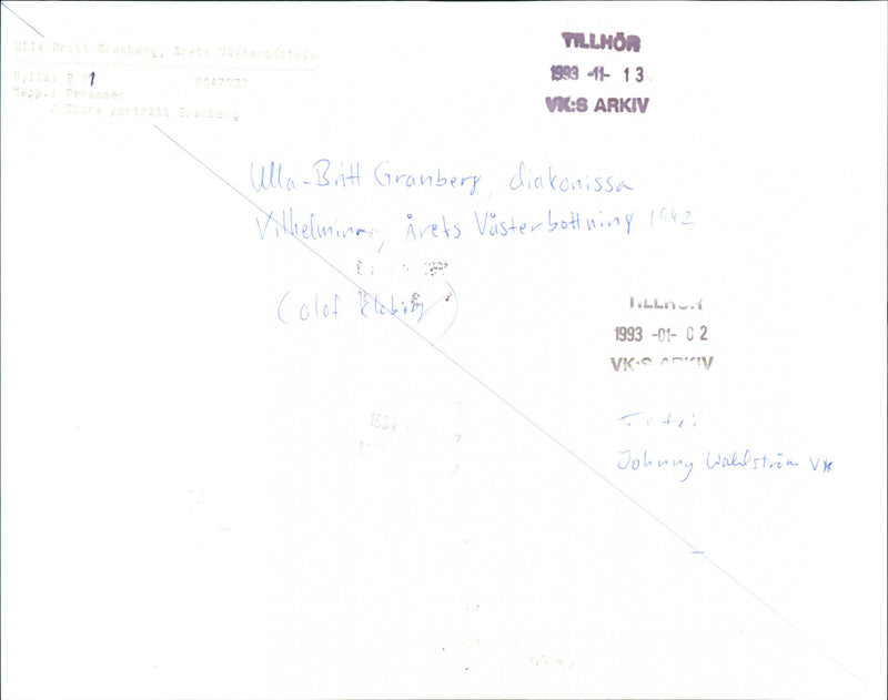 Olof Kleberg & Ulla-Britt Granberg - Vintage Photograph