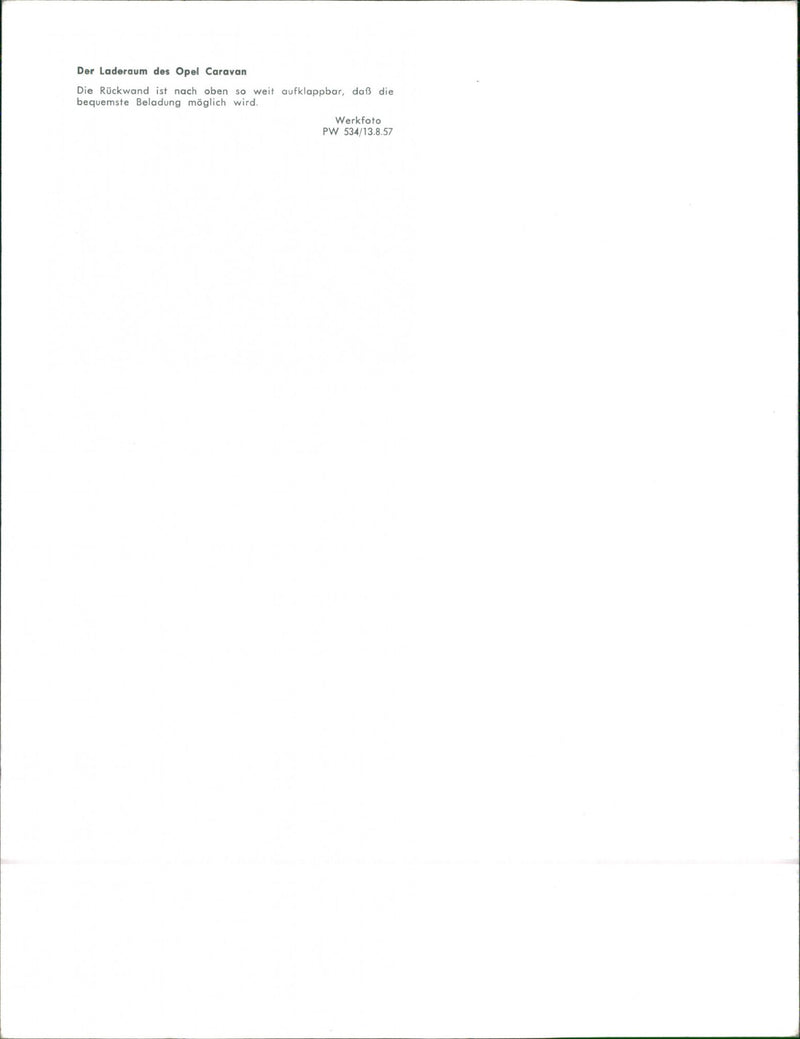 Opel Caravan - Vintage Photograph