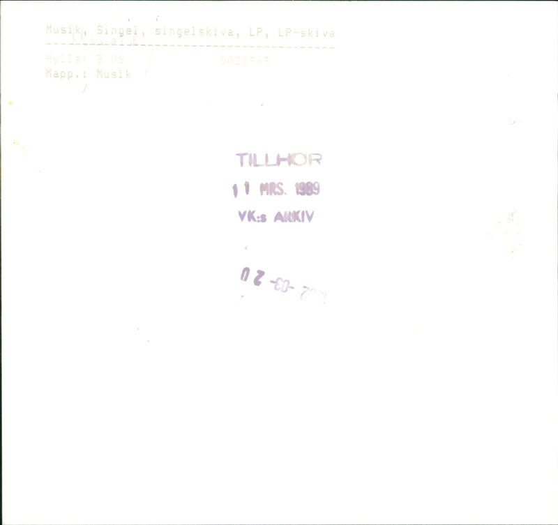 1999 MRS ARCHIVE DISC MUSIC AVAILABLE MEPP YOU SINGLE - Vintage Photograph