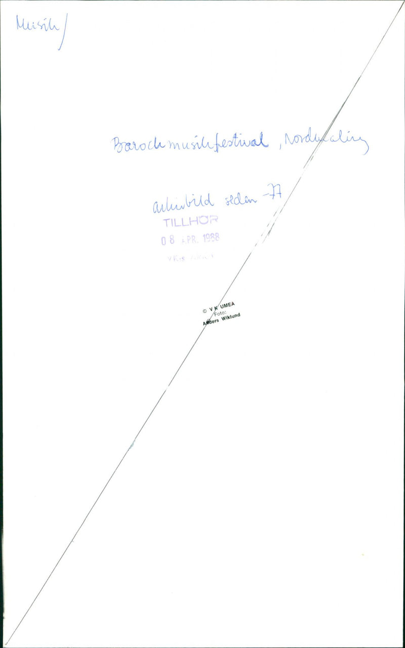 baroque Music Festival - Vintage Photograph