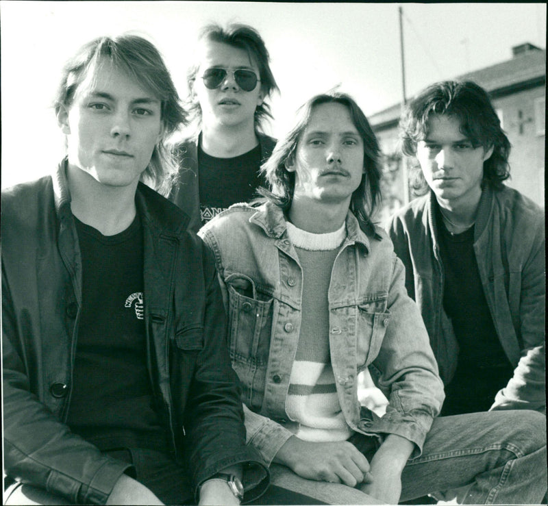 Gotham City, music group from Umeå - Vintage Photograph