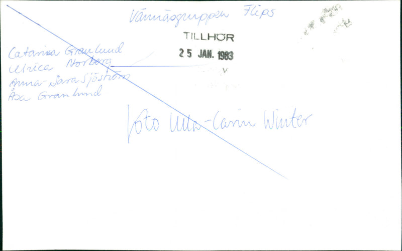 1983 MUSIC LOCAL GROUPS LUND MITS ESMAILED WINTER CAMI BAG RAULAND TOTO TIPS VAM - Vintage Photograph