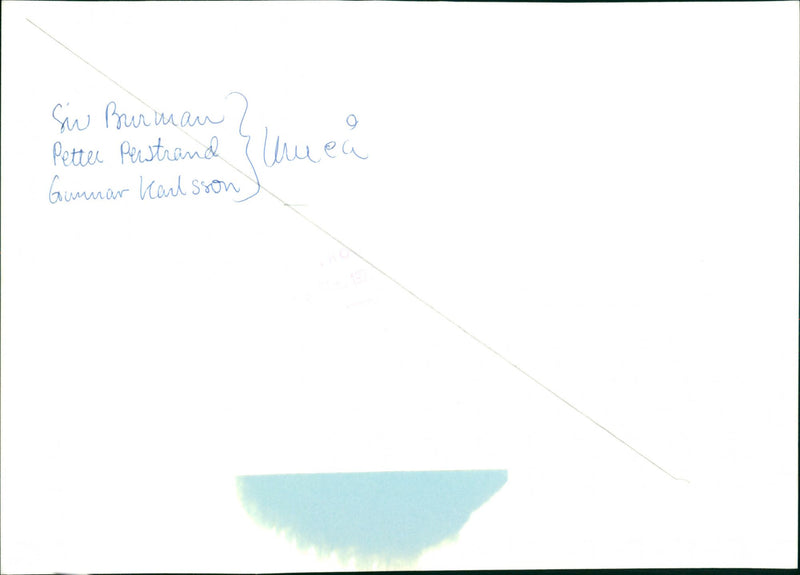 Siv Burman, Petter Perstrand and Gunnar Karlsson, musicians from Umeå - Vintage Photograph