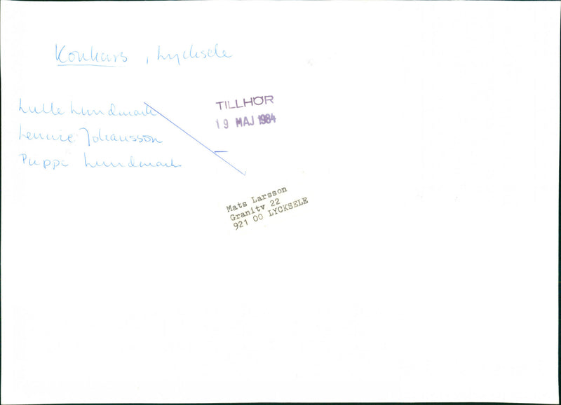 Bankruptcy, music group from Lycksele - Vintage Photograph